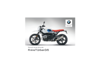 BMW R nineT Urban G-S - Navod na pouzivanie SK 2017
